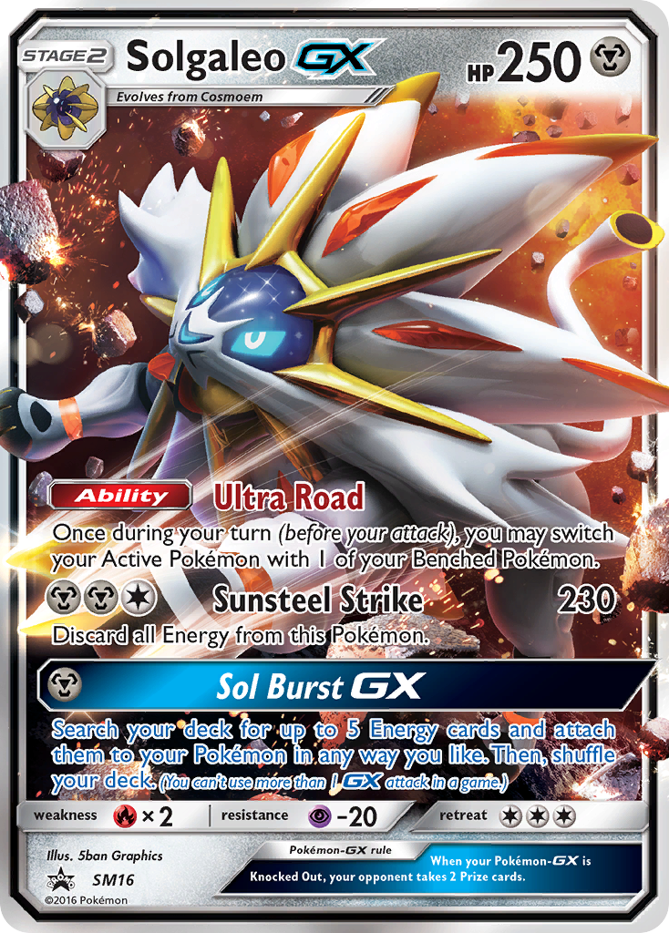 Solgaleo GX (SM16) [Sun & Moon: Black Star Promos] | Exor Games New Glasgow