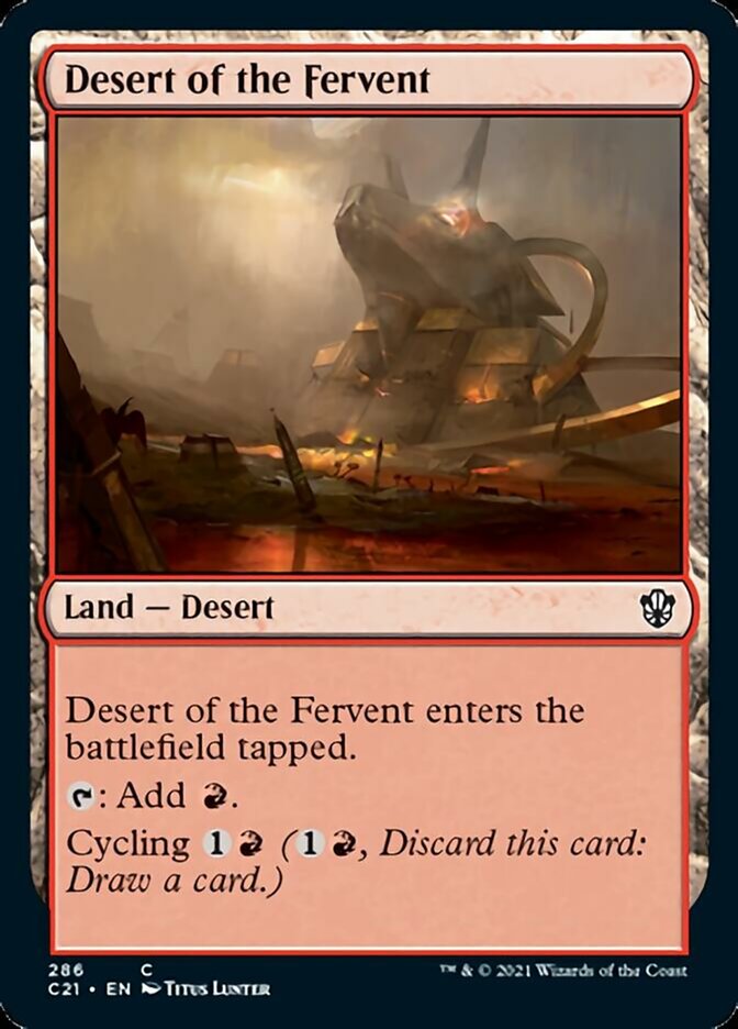 Desert of the Fervent [Commander 2021] | Exor Games New Glasgow