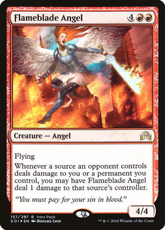 Flameblade Angel [Shadows over Innistrad Promos] | Exor Games New Glasgow