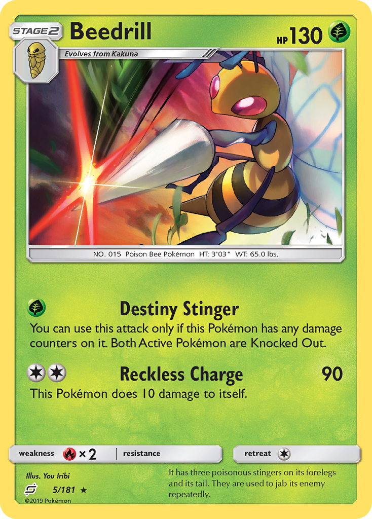 Beedrill (5/181) [Sun & Moon: Team Up] | Exor Games New Glasgow