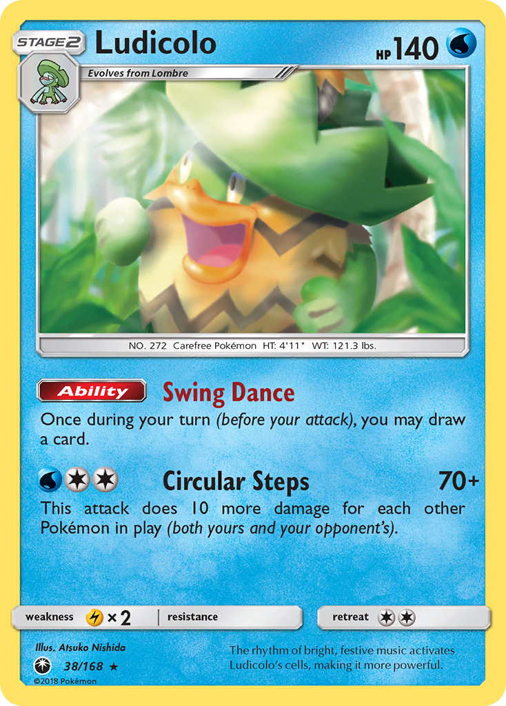 Ludicolo (38/168) [Sun & Moon: Celestial Storm] | Exor Games New Glasgow