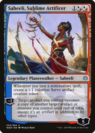 Saheeli, Sublime Artificer [War of the Spark] | Exor Games New Glasgow