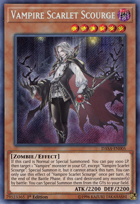 Vampire Scarlet Scourge [DASA-EN005] Secret Rare | Exor Games New Glasgow