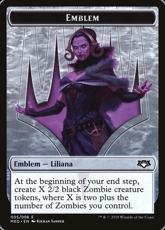 Emblem - Liliana, the Last Hope [Mythic Edition Tokens] | Exor Games New Glasgow