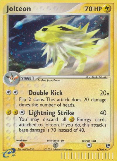 Jolteon (6/100) [EX: Sandstorm] | Exor Games New Glasgow