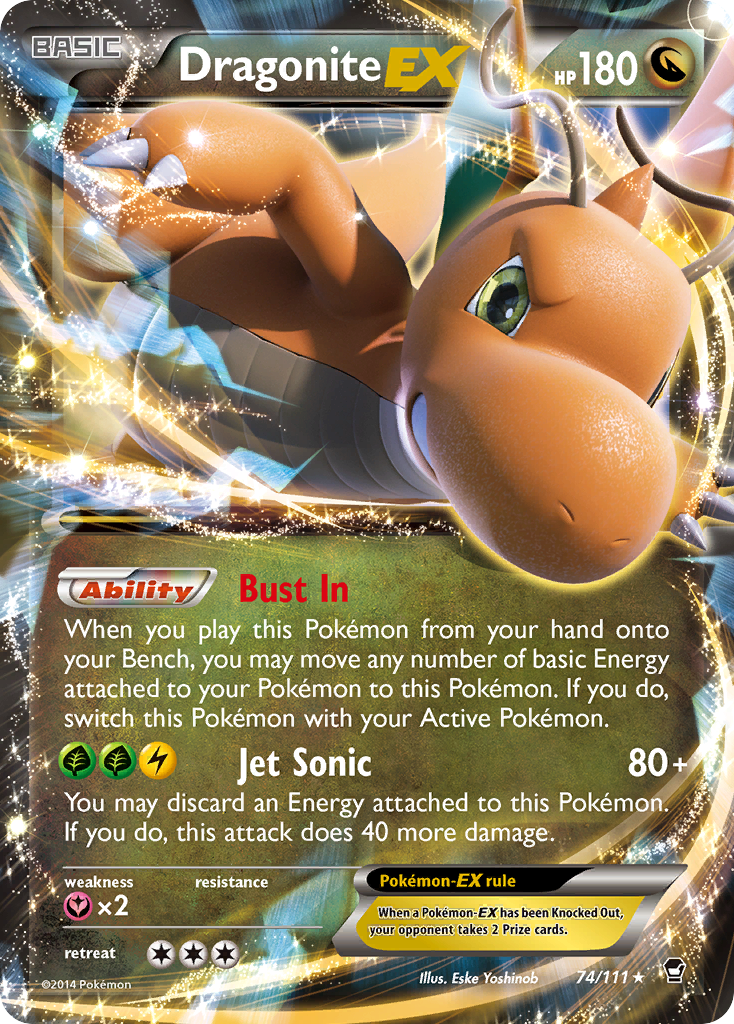 Dragonite EX (74/111) [XY: Furious Fists] | Exor Games New Glasgow