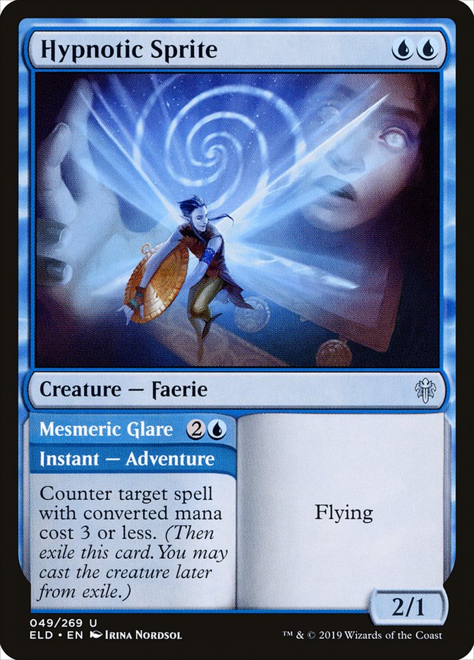 Hypnotic Sprite // Mesmeric Glare [Throne of Eldraine] | Exor Games New Glasgow