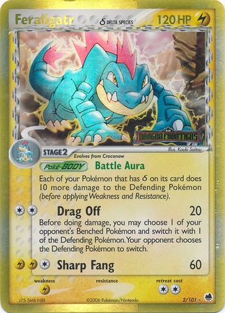 Feraligatr (2/101) (Delta Species) (Stamped) [EX: Dragon Frontiers] | Exor Games New Glasgow