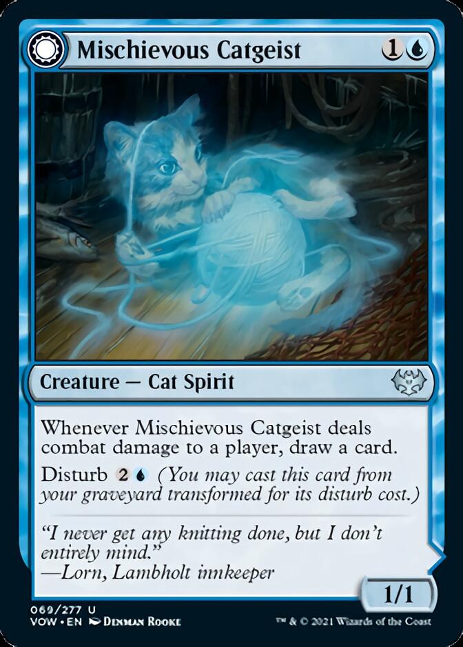 Mischievous Catgeist // Catlike Curiosity [Innistrad: Crimson Vow] | Exor Games New Glasgow