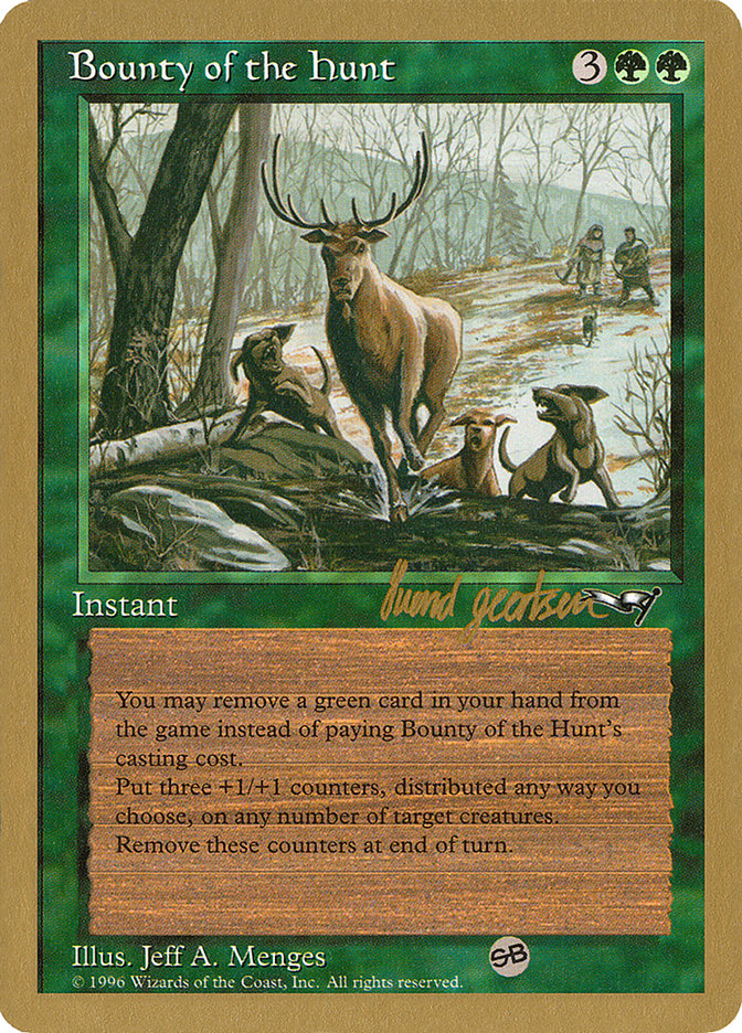 Bounty of the Hunt (Svend Geertsen) (SB) [World Championship Decks 1997] | Exor Games New Glasgow