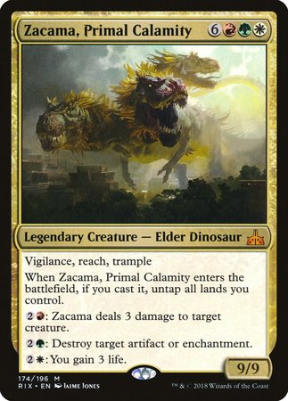 Zacama, Primal Calamity [Rivals of Ixalan] | Exor Games New Glasgow