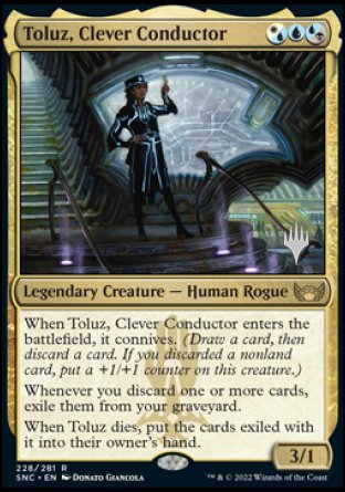 Toluz, Clever Conductor (Promo Pack) [Streets of New Capenna Promos] | Exor Games New Glasgow