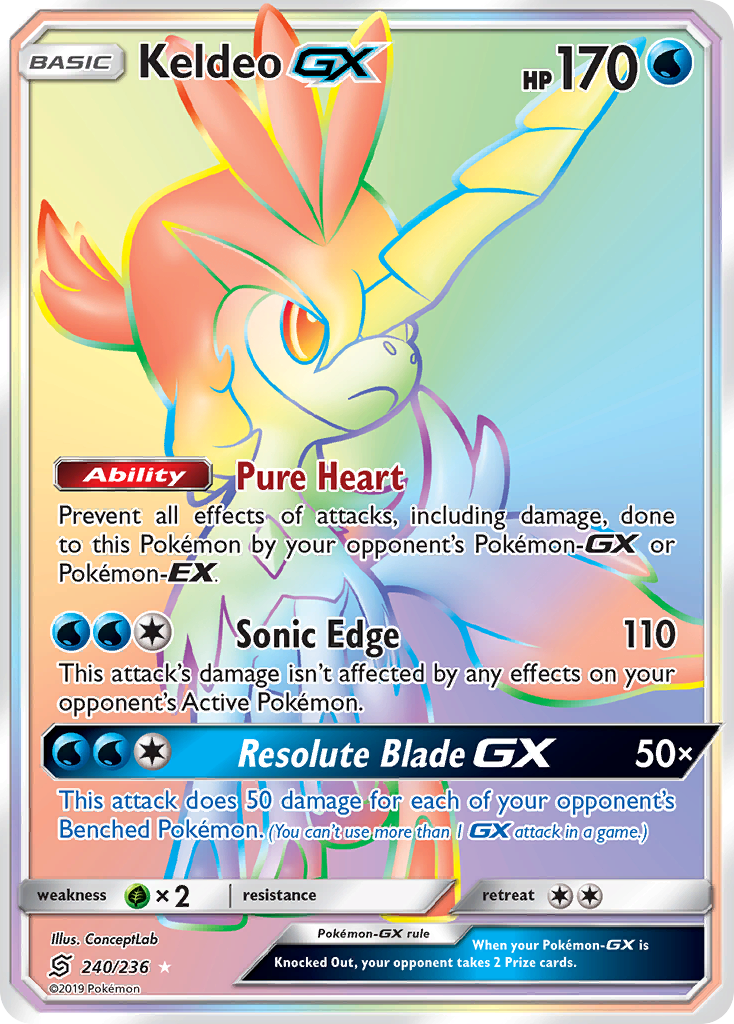 Keldeo GX (240/236) [Sun & Moon: Unified Minds] | Exor Games New Glasgow