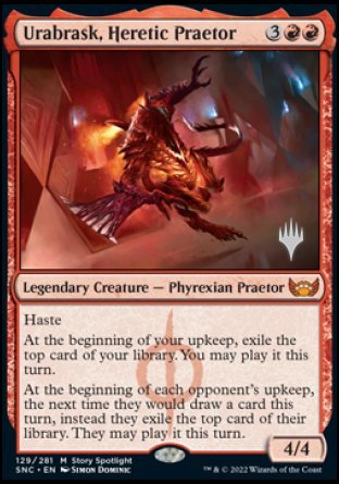 Urabrask, Heretic Praetor (Promo Pack) [Streets of New Capenna Promos] | Exor Games New Glasgow