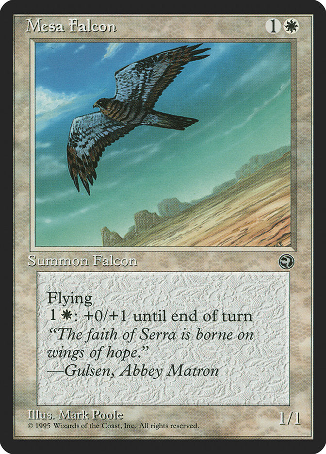 Mesa Falcon (Gulsen Flavor Text) [Homelands] | Exor Games New Glasgow