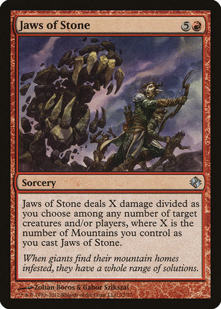 Jaws of Stone [Duel Decks: Venser vs. Koth] | Exor Games New Glasgow