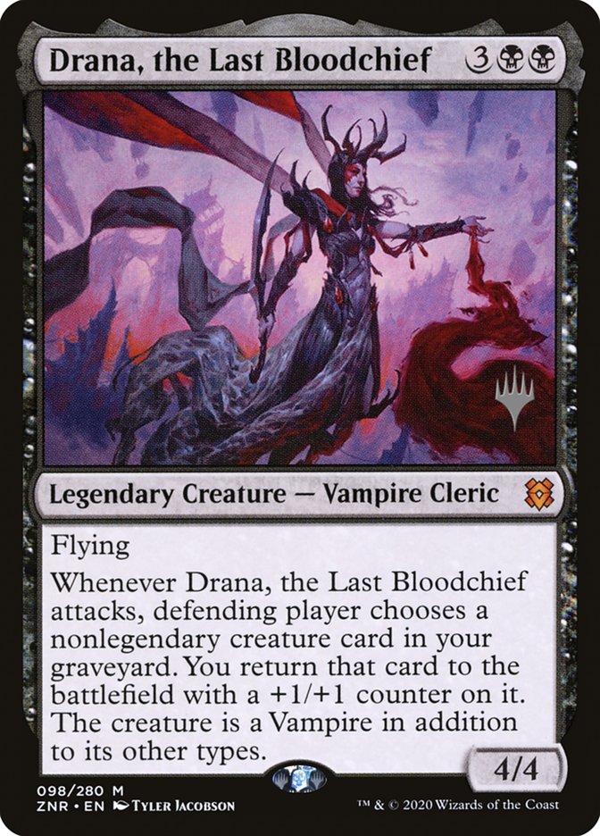 Drana, the Last Bloodchief (Promo Pack) [Zendikar Rising Promos] | Exor Games New Glasgow