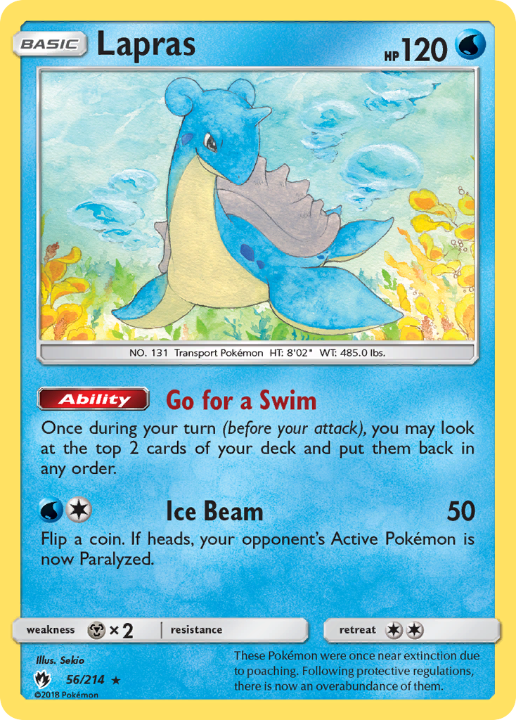 Lapras (56/214) [Sun & Moon: Lost Thunder] | Exor Games New Glasgow