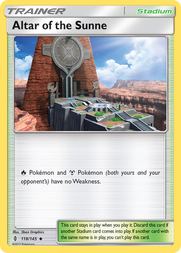 Altar of the Sunne (118/145) [Sun & Moon: Guardians Rising] | Exor Games New Glasgow