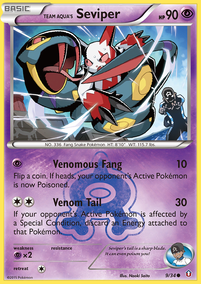 Team Aqua's Seviper (9/34) [XY: Double Crisis] | Exor Games New Glasgow