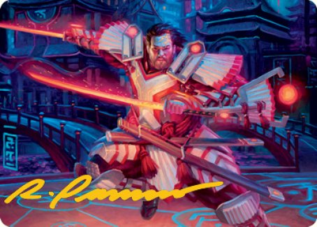 Isshin, Two Heavens as One 1 Art Card (Gold-Stamped Signature) [Kamigawa: Neon Dynasty Art Series] | Exor Games New Glasgow