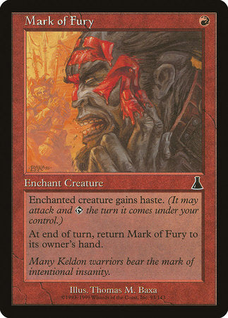 Mark of Fury [Urza's Destiny] | Exor Games New Glasgow