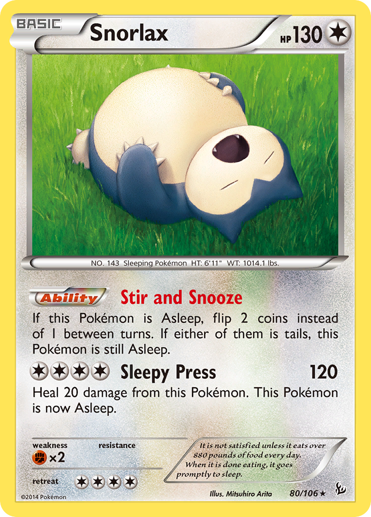 Snorlax (80/106) [XY: Flashfire] | Exor Games New Glasgow