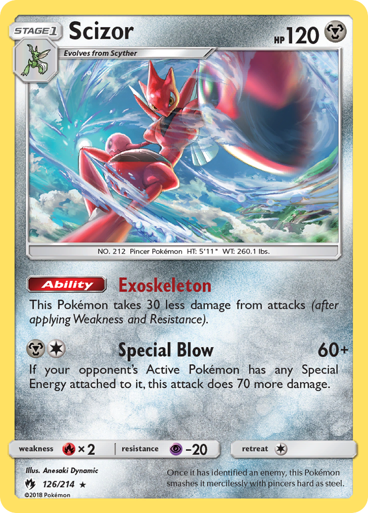 Scizor (126/214) [Sun & Moon: Lost Thunder] | Exor Games New Glasgow