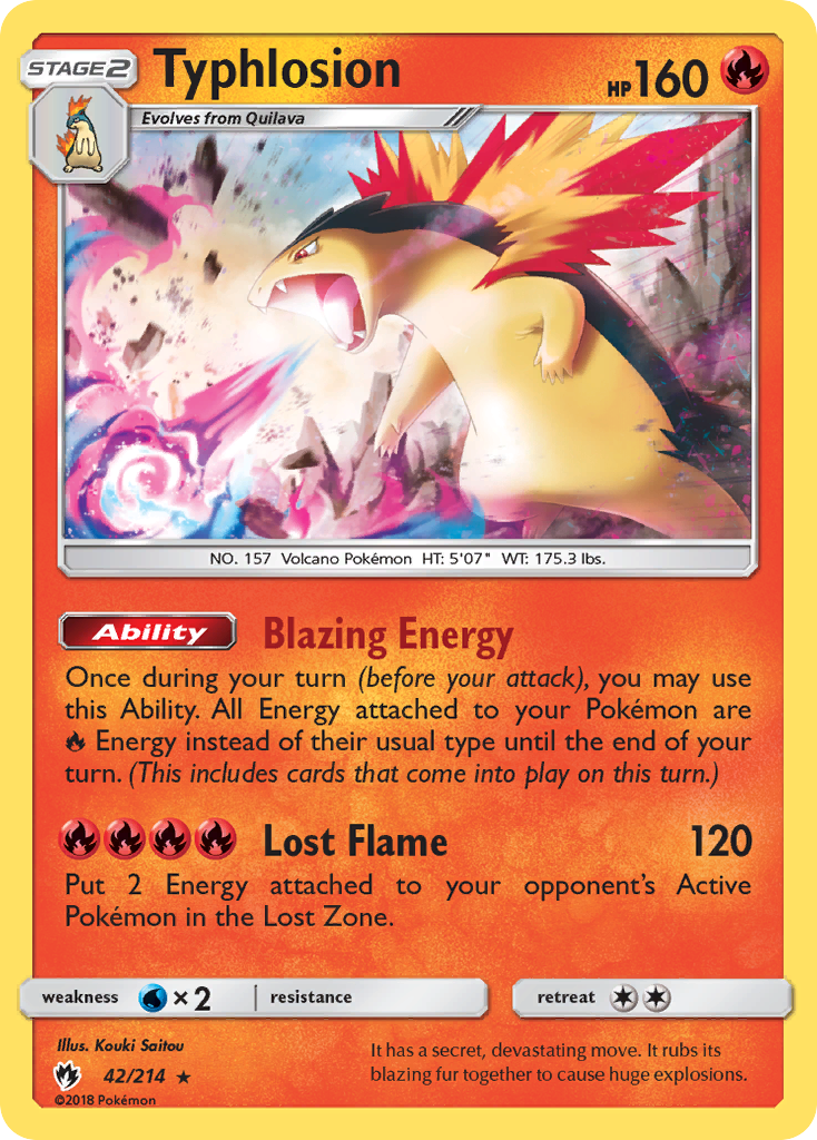 Typhlosion (42/214) [Sun & Moon: Lost Thunder] | Exor Games New Glasgow