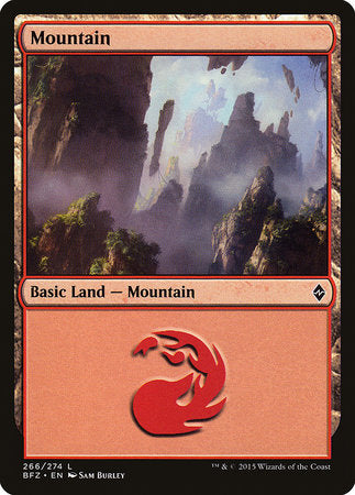 Mountain (266) [Battle for Zendikar] | Exor Games New Glasgow