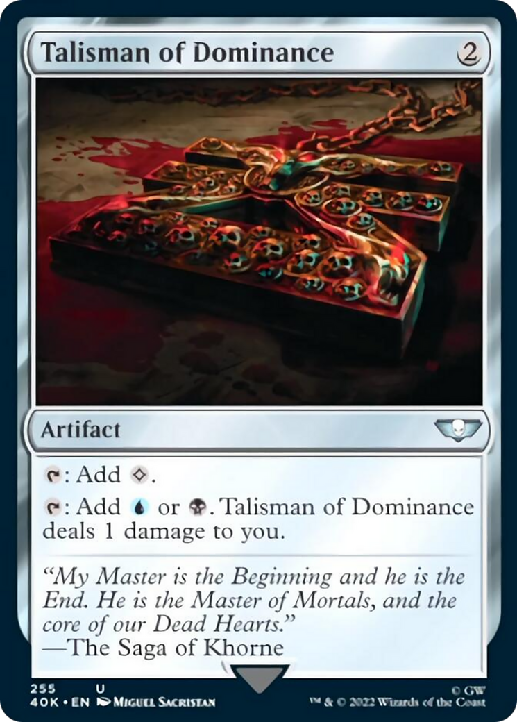 Talisman of Dominance (255) (Surge Foil) [Universes Beyond: Warhammer 40,000] | Exor Games New Glasgow