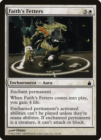 Faith's Fetters [Ravnica: City of Guilds] | Exor Games New Glasgow