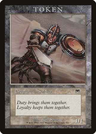 Soldier Token (Onslaught) [Magic Player Rewards 2002] | Exor Games New Glasgow