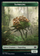 Saproling // Spirit Double-sided Token [Double Masters 2022 Tokens] | Exor Games New Glasgow