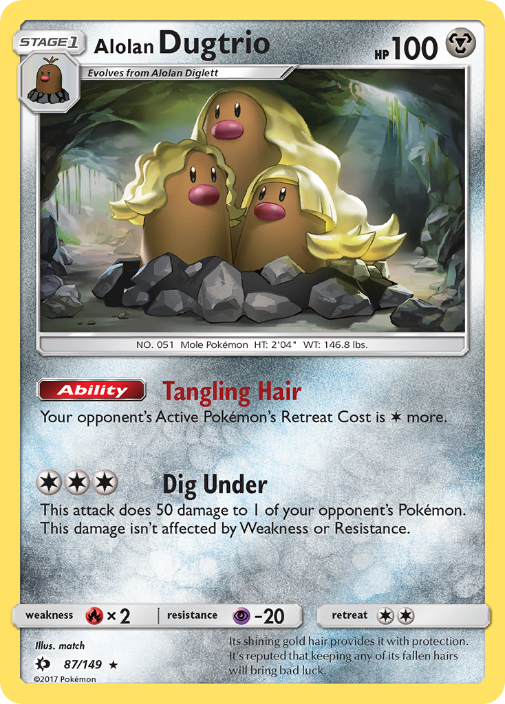 Alolan Dugtrio (87/149) [Sun & Moon: Base Set] | Exor Games New Glasgow