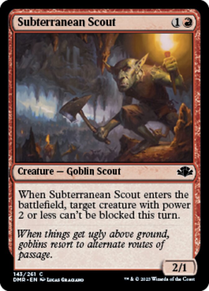 Subterranean Scout [Dominaria Remastered] | Exor Games New Glasgow