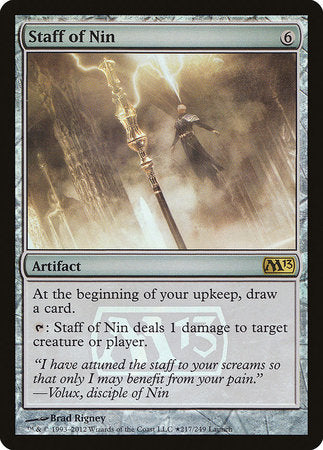Staff of Nin [Magic 2013 Promos] | Exor Games New Glasgow