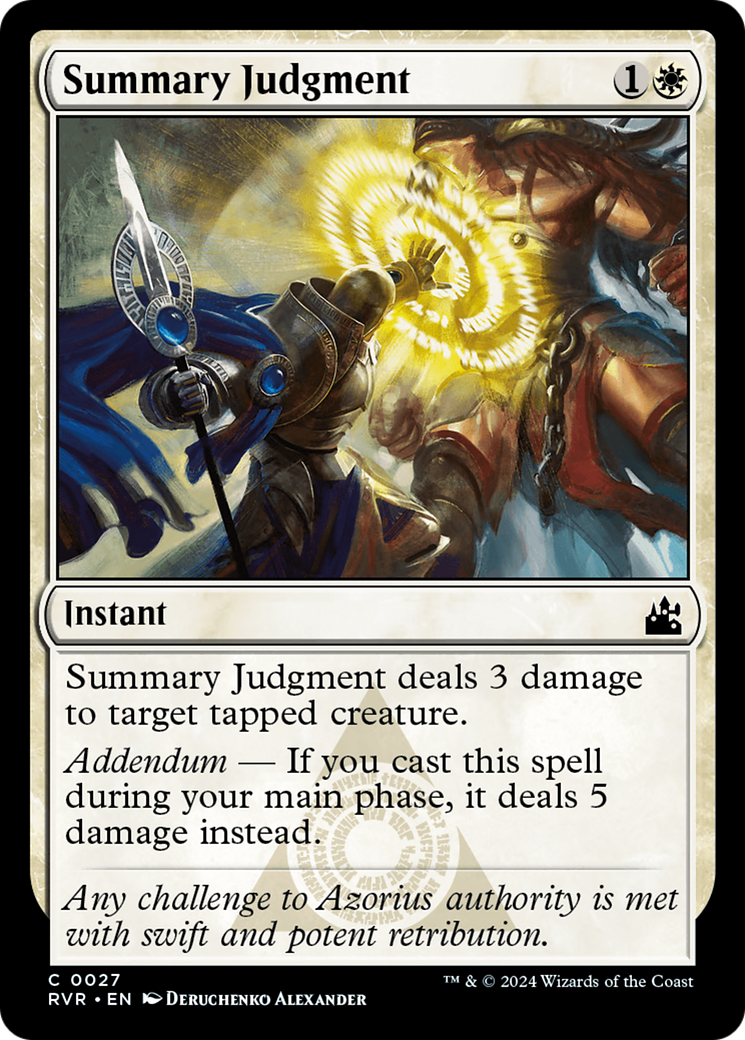 Summary Judgment [Ravnica Remastered] | Exor Games New Glasgow