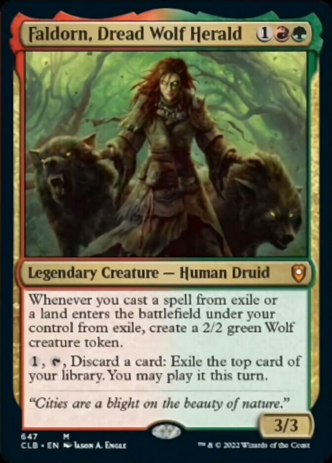 Faldorn, Dread Wolf Herald [Commander Legends: Battle for Baldur's Gate] | Exor Games New Glasgow