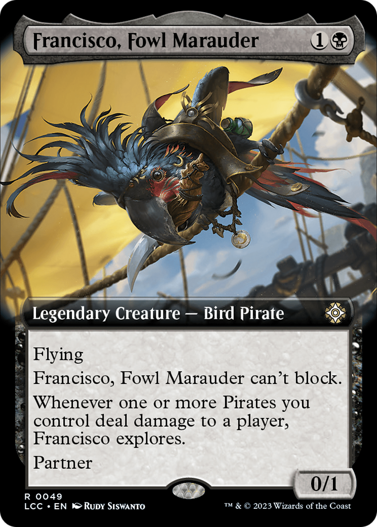 Francisco, Fowl Marauder (Extended Art) [The Lost Caverns of Ixalan Commander] | Exor Games New Glasgow