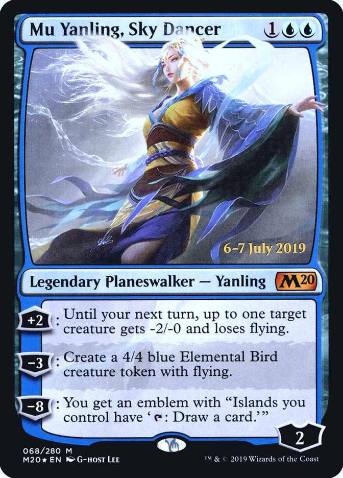 Mu Yanling, Sky Dancer  [Core Set 2020 Prerelease Promos] | Exor Games New Glasgow