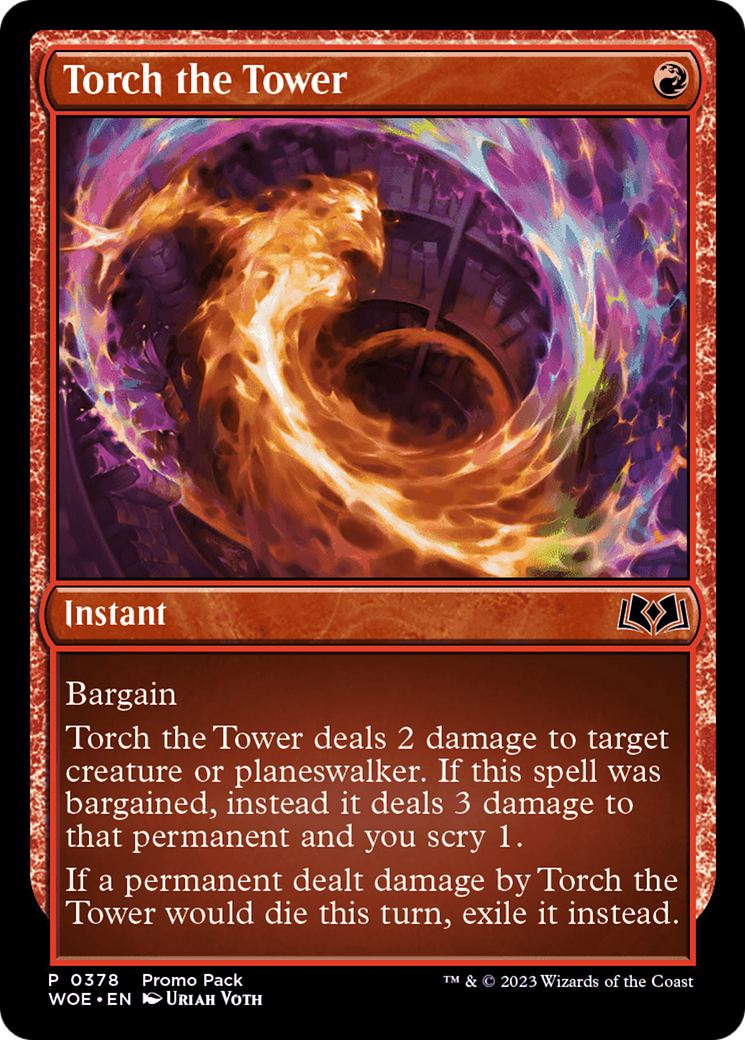 Torch the Tower (Promo Pack) [Wilds of Eldraine Promos] | Exor Games New Glasgow