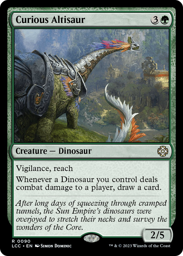 Curious Altisaur [The Lost Caverns of Ixalan Commander] | Exor Games New Glasgow