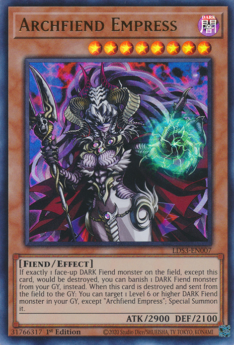 Archfiend Empress [LDS3-EN007] Ultra Rare | Exor Games New Glasgow