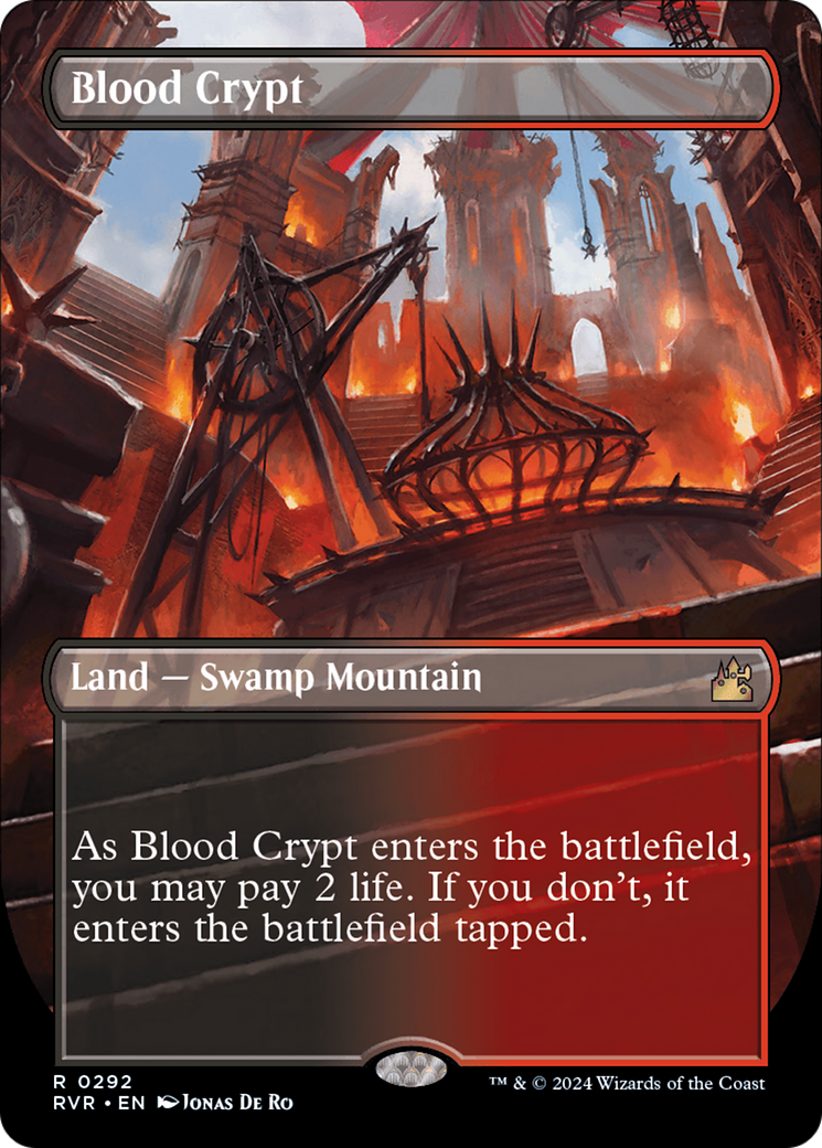 Blood Crypt (Borderless) [Ravnica Remastered] | Exor Games New Glasgow