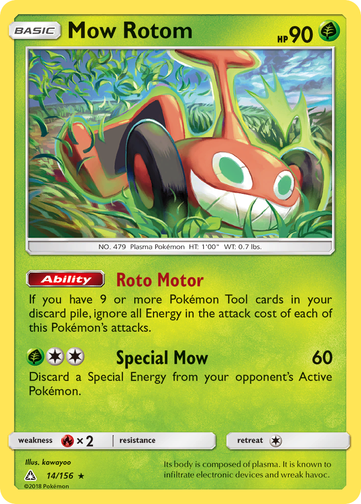 Mow Rotom (14/156) [Sun & Moon: Ultra Prism] | Exor Games New Glasgow