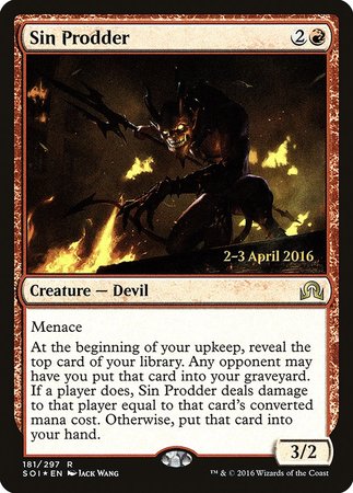 Sin Prodder [Shadows over Innistrad Promos] | Exor Games New Glasgow