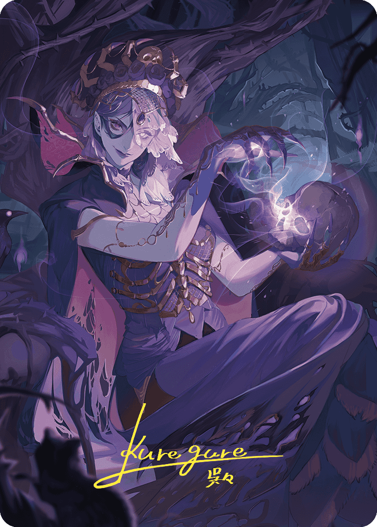 Necropotence Art Card (Gold-Stamped Signature) [Wilds of Eldraine Art Series] | Exor Games New Glasgow