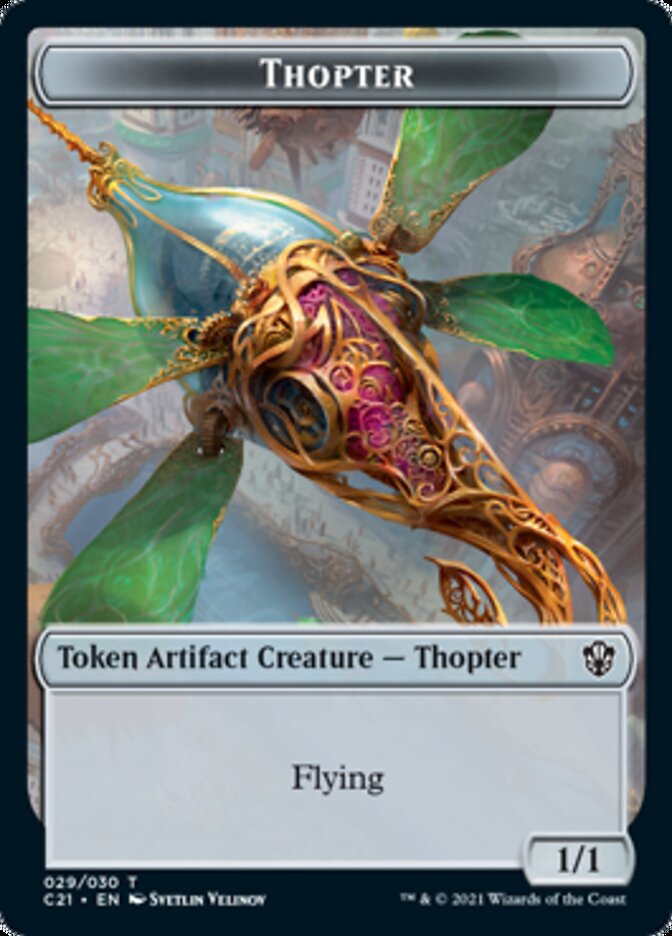 Golem (026) // Thopter Token [Commander 2021 Tokens] | Exor Games New Glasgow