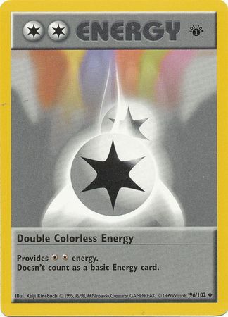 Double Colorless Energy (96/102) (Shadowless) [Base Set 1st Edition] | Exor Games New Glasgow